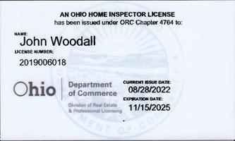 Ohio Home Inspector License